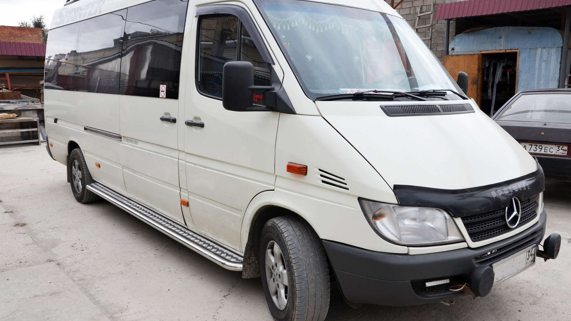 Надежные пороги для Mercedes Benz Sprinter 1995-2006 длинная база